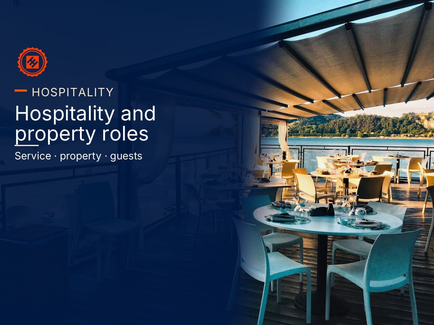 A set restaurant table with wine glasses and a folded napkin — kitchen, service, and property roles ISHC recruits for.